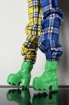 Mattel - Barbie - BMR1959 - Plaid color block jogger pants, a mesh jersey top - Doll